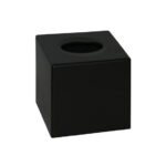 Aliseo Cube - Kosmetiktuchspender, Würfelform, Kunststoff, schwarz