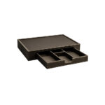 Aliseo Londoner Tablett mit Schubfach - klein, taupe