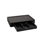 Aliseo Londoner Tablett mit Schubfach - klein, schwarz