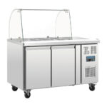 Polar Serie U 2-türige GN-Saladette mit Schutzhaube – Bild 2