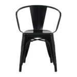 Bolero Bistro Curve Stühle Schwarz (4 Stück) – Bild 2