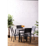 Bolero Valletta Grau Geschlitzter Outdoor Tisch 780mm – Bild 9
