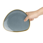 Olympia Kiln dreieckige Teller Ozean 16,5cm (6 Stück) – Bild 6