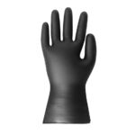 Hygiplas Vinyl Schwarzer puderfreier Handschuh L ¿ Packung 100