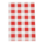 Fettabweisende Papierbögen Rotes Karo 190 x 310mm (200 Stück)