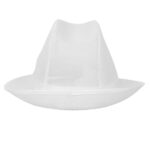 Trilby Hut mit Haarnetz weiß Größe M – Bild 4
