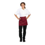Whites kurze Bistroschürze bordeaux – Bild 4
