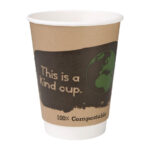 Fiesta Compostable Kompostierbare Heißgetränkebecher doppelwandig 35,5cl (500 Stück) – Bild 3