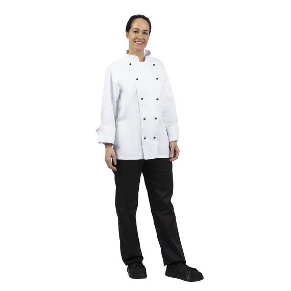 download_0h8p-je.jpg Whites Chicago Kochjacke lange Ärmel weiß L – Bild 1