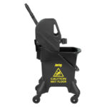 Jantex 20Ltr Großer Wischeimer mit Auswringer - Gelber Aufdruck – Bild 2