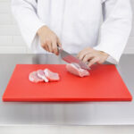 Hygiplas LDPE extra dickes Schneidebrett rot 45x30x2cm – Bild 5