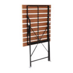 Bolero quadratischer klappbarer Terrassentisch Holzimitat 60cm – Bild 10