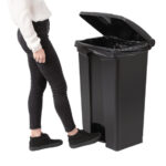 Jantex Küchenpedaleimer schwarz 87L – Bild 5