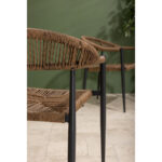 Bolero Eden PE Twist Rattan Outdoor Armlehnstuhl Natur (4 Stück) – Bild 5