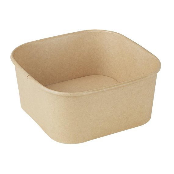 download_0n5u-bx.jpg Fiesta Wiederverwendbare quadratische Behälterbasen 1400ml (300 Stück) – Bild 1