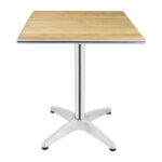 Bolero quadratischer Tisch Eschenholz 1 Bein 60cm