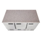 Polar Serie G Thekenkühltisch mit Marmorarbeitsfläche 3-türig 368Ltr – Bild 6