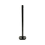 Securit Raucherpfosten und Sockel Schwarzer Edelstahl - 100cm Hoch
