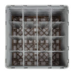 Cambro Gläserspülkorb beige mit 16 Fächern max Glashöhe 25,7cm – Bild 4