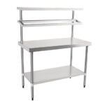 Vogue Edelstahl Arbeitstisch mit Aufsatz 120cm – Bild 10