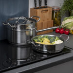 Vogue Kochen wie die Profis Set mit 5L Stieltopf und 2x Dampfgareinsatz – Bild 4