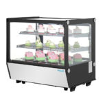 Polar G-Serie Tischkühlvitrine Schwarz Quadratglas 120Ltr – Bild 4