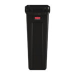 Rubbermaid Slim Jim Abfalleimer mit Entlüftungsschlitzen schwarz 87L – Bild 2
