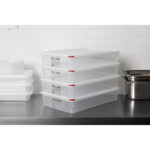 Araven Polypropylen 1/1 Gastronorm Lebensmittelbehälter 13,7 Ltr mit Deckel (4 Stück) – Bild 8