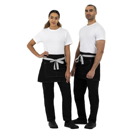 download_1cke-ot.jpg Southside kurze Denimbistroschürze schwarz – Bild 1