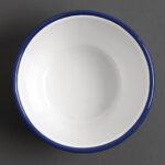 Olympia emaillierte Dessertschalen weiß-blau 7,5cm (6 Stück) – Bild 3