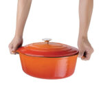 Vogue ovaler Schmortopf orange – Bild 4
