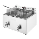 Buffalo Doppelfritteuse mit Timer 2x8Ltr – Bild 3