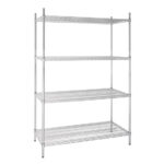 Vogue 4 Reihen Drahtregal Kit 1220x610mm
