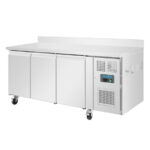 Polar Serie U 3-türiger Edelstahlgefrierschrank mit Spritzschutz 417Ltr – Bild 2