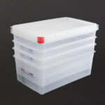 Araven Polypropylen 1/1 Gastronorm Lebensmittel-Aufbewahrungsbox 28Ltr (4 Stück) – Bild 3