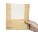 Vegware Kompostierbare Panini-Tüten aus Packpapier (500 Stück) – Bild 4
