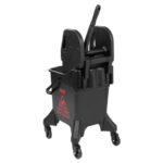Jantex 20Ltr Hoher Wischeimer mit Wringer - Roter Druck – Bild 3