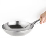 Vogue Wok Stahl 25cm – Bild 2