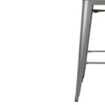 Bolero Bistro Hochbarstuhl mit Holzsitz grau (4 Stück) – Bild 6