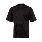 Chefs Works Montreal Cool Vent Unisex Kurzarm-Kochjacke Schwarz M