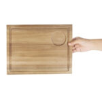 Olympia Steakbrett Akazienholz mit Aussparung 31 x 24cm – Bild 2