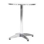 Bolero runder Bistrotisch Edelstahl 1 Bein 60cm – Bild 3