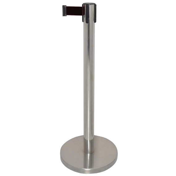 download_210f-nt.jpg Bolero Absperrpfosten aus Edelstahl mit schwarzem Band 3m – Bild 1