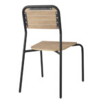Bolero Santorini Outdoor-Stühle in Holzoptik (4 Stück) – Bild 3
