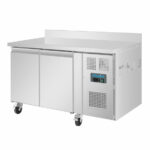 Polar U-Serie Doppel-Tür Thekenkühlschrank mit Aufkantung 282Ltr – Bild 2