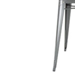 Bolero Bistro quadratischer Bistrotisch aus Stahl Grau 66cm – Bild 4