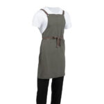 Southside Baumwoll-Canvas Latzschürze Khaki – Bild 9