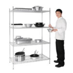 Vogue 4 Reihen Drahtregal Kit 1220x610mm – Bild 3