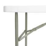Bolero rechteckiger Klapptisch weiß 122cm – Bild 5