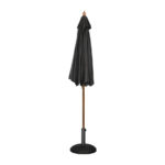 Bolero runder Sonnenschirm schwarz 2,5m – Bild 2